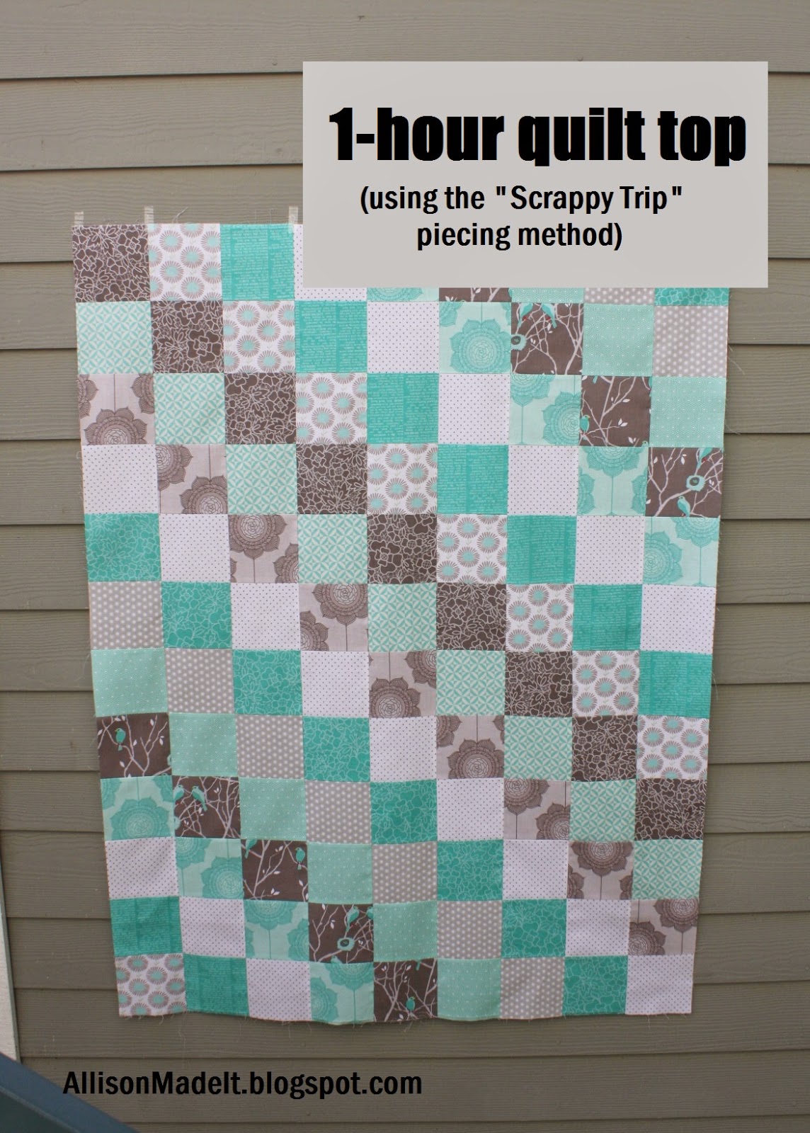 Assembling The Baby Quilt Top