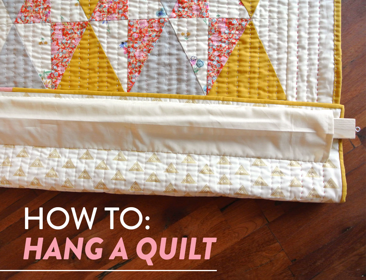 Attaching The Quilt To The Dowel