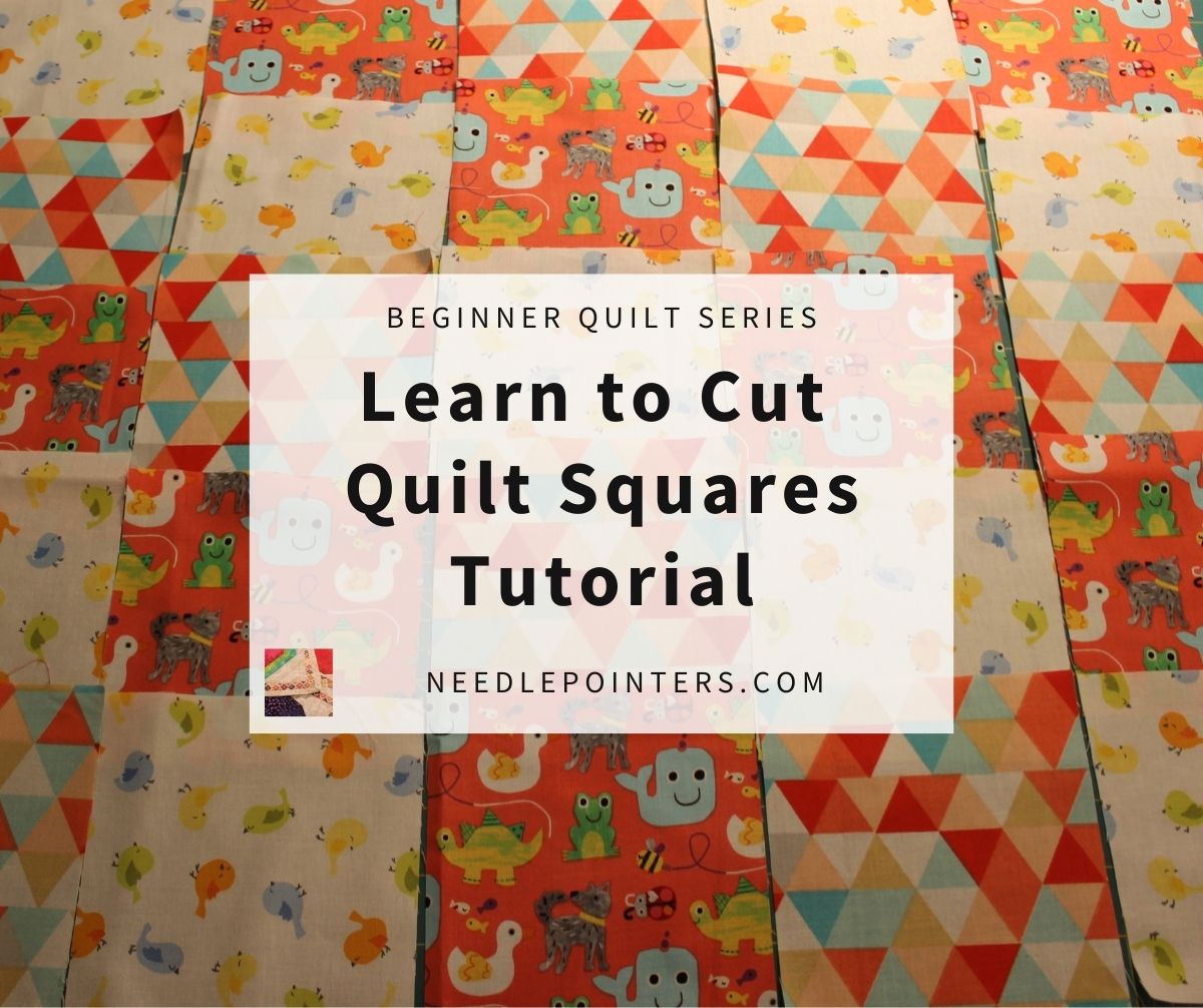 Cutting The Squares For The Quilt Block