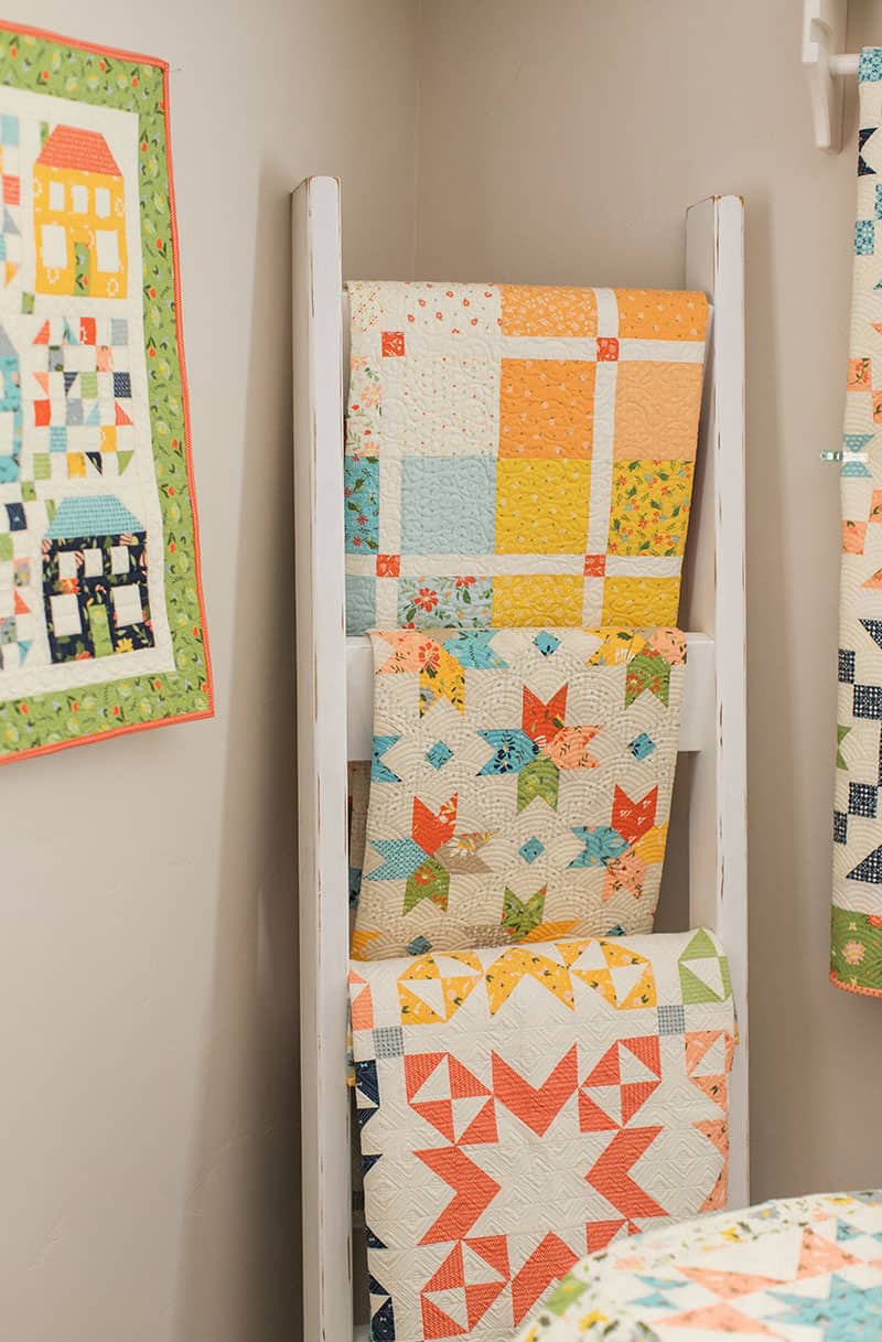 Draping The Quilt On The Rack
