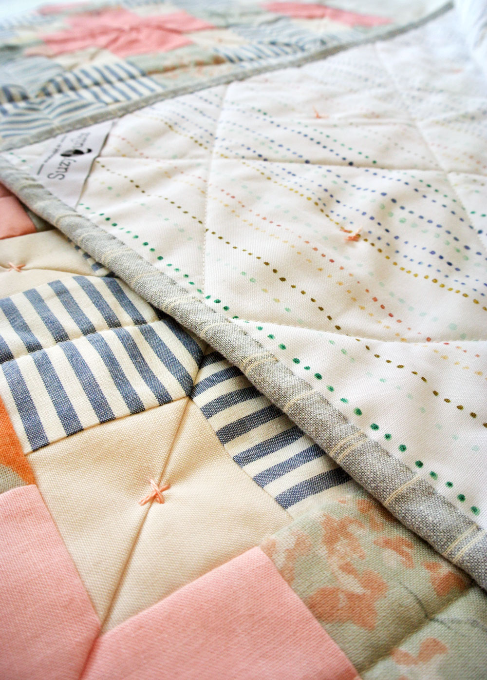 How Long Should The Ties Be On A Baby Quilt?