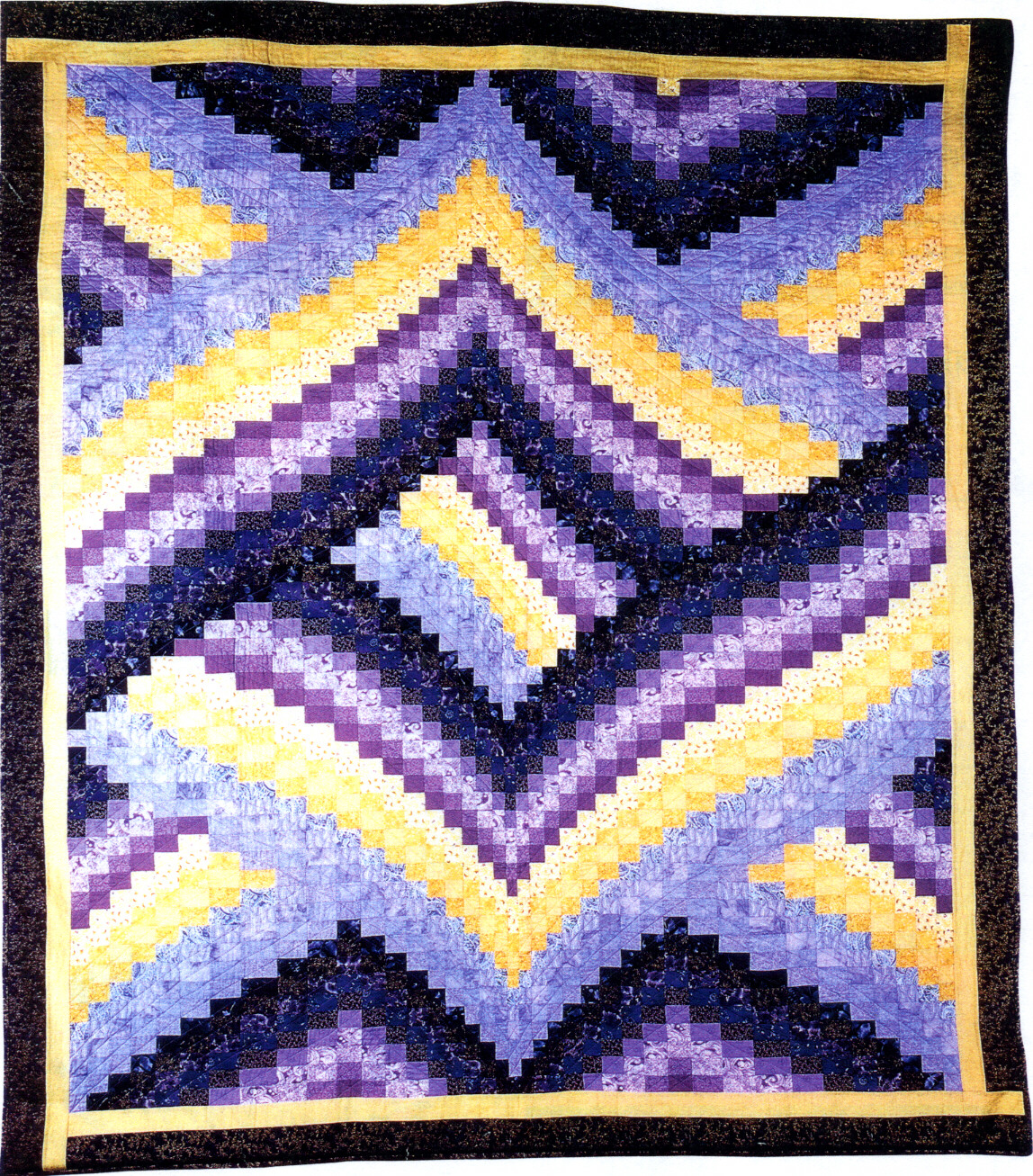 How Many Different Fabrics Can Be Used In A Bargello Quilt?