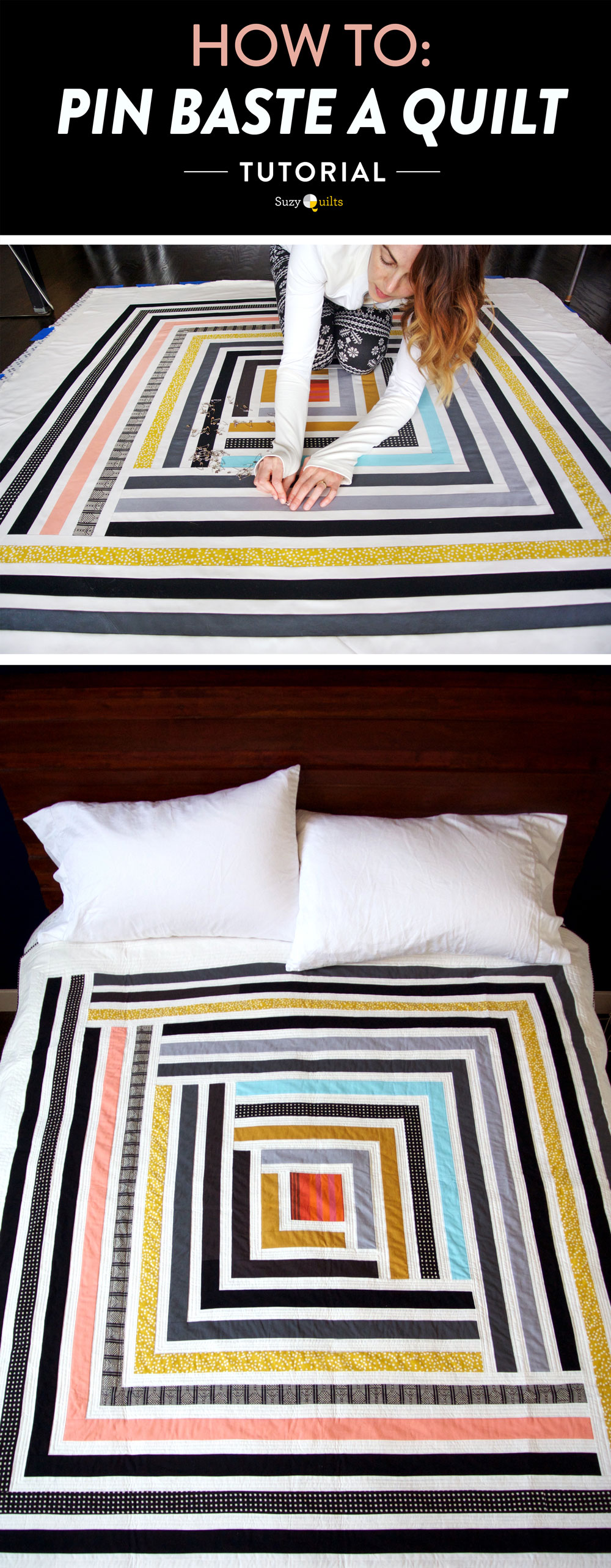 How To Baste A Large Quilt