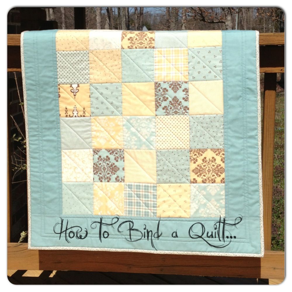 How To Bind A Mini Quilt With Premade Seam Binding