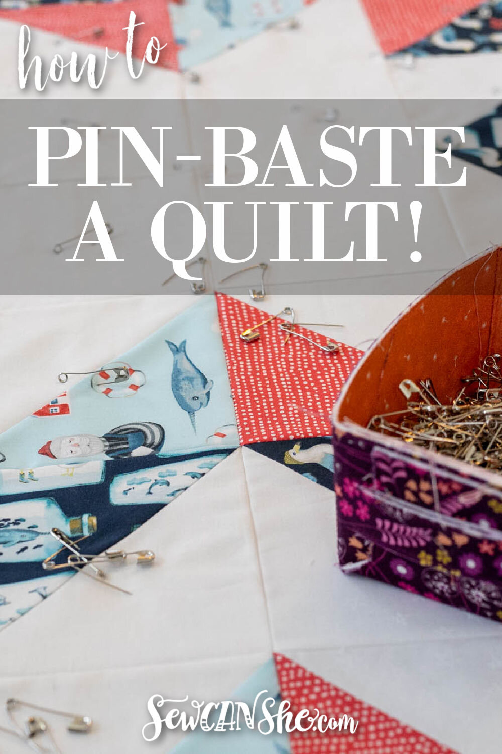 How To Pin A Quilt For Machine Quilting