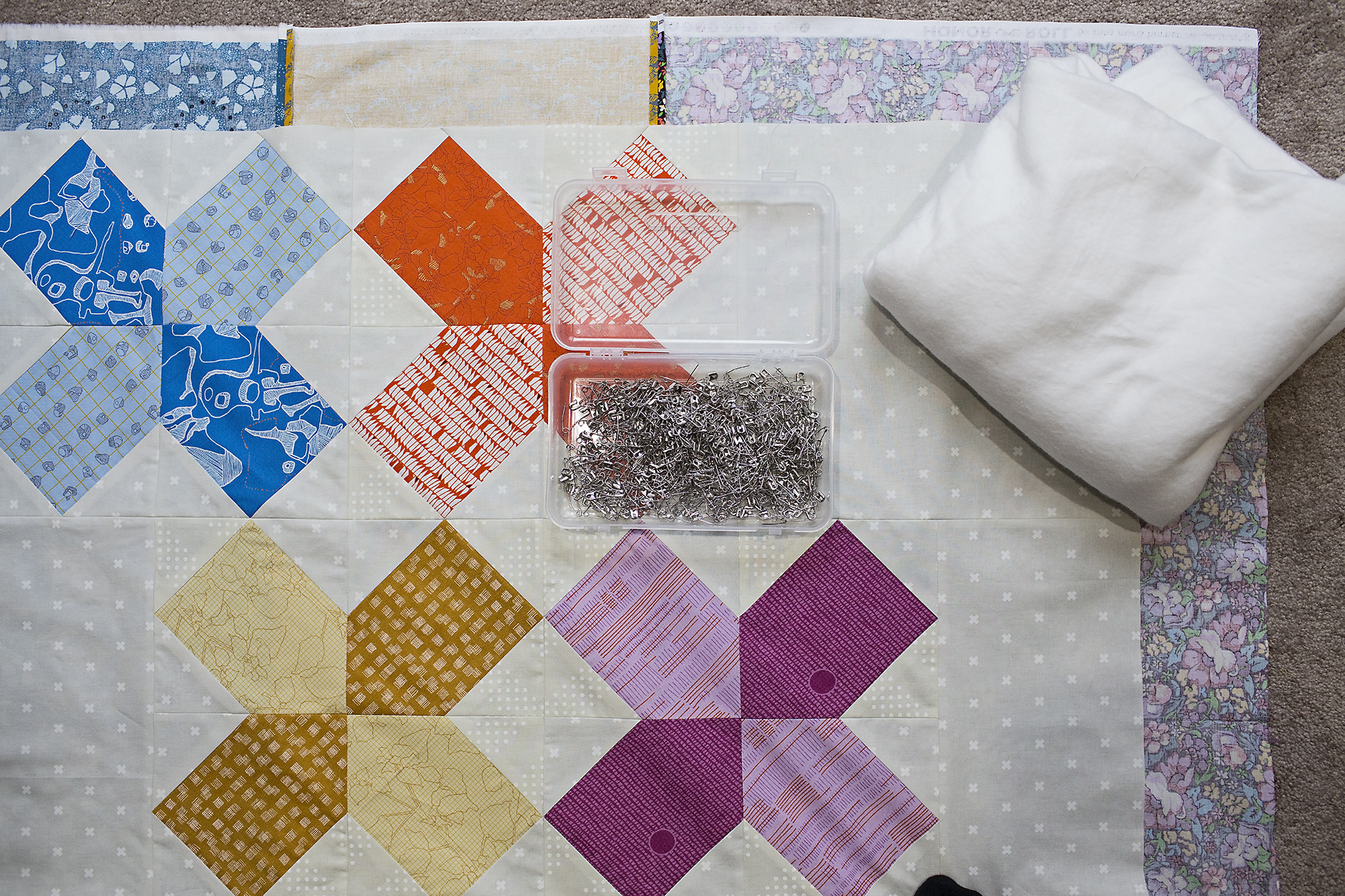 How To Pin A Quilt Sandwich