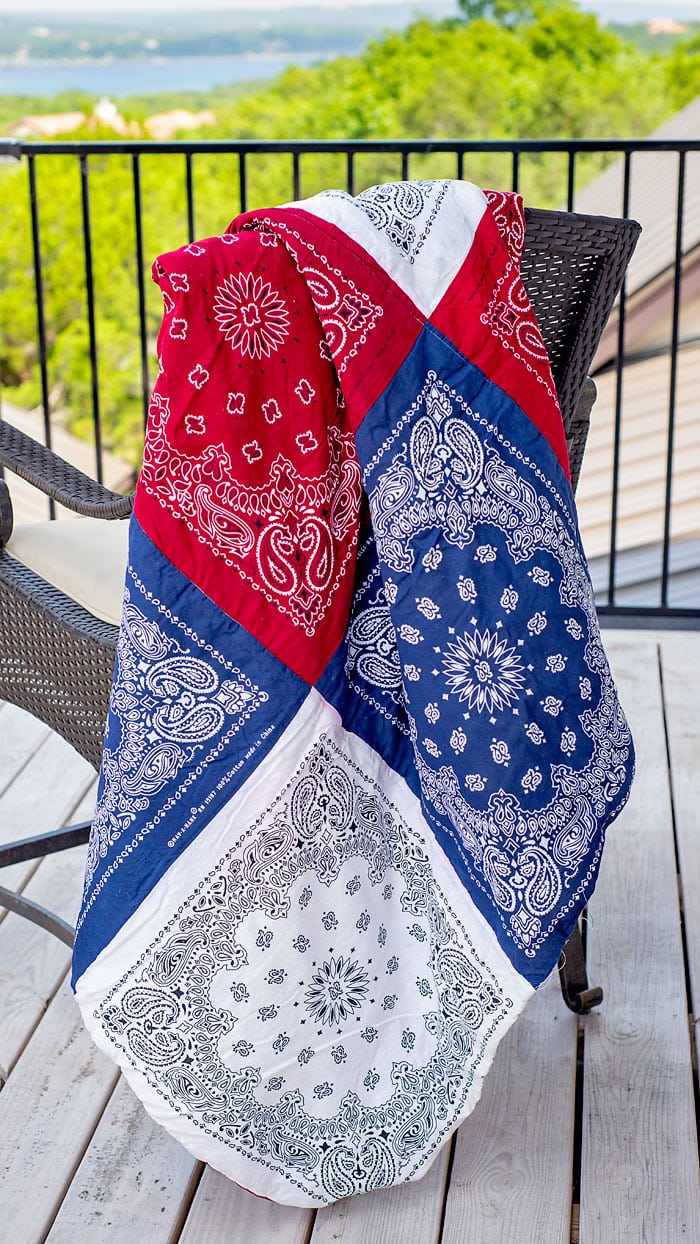 How To Sew A Bandana Quilt