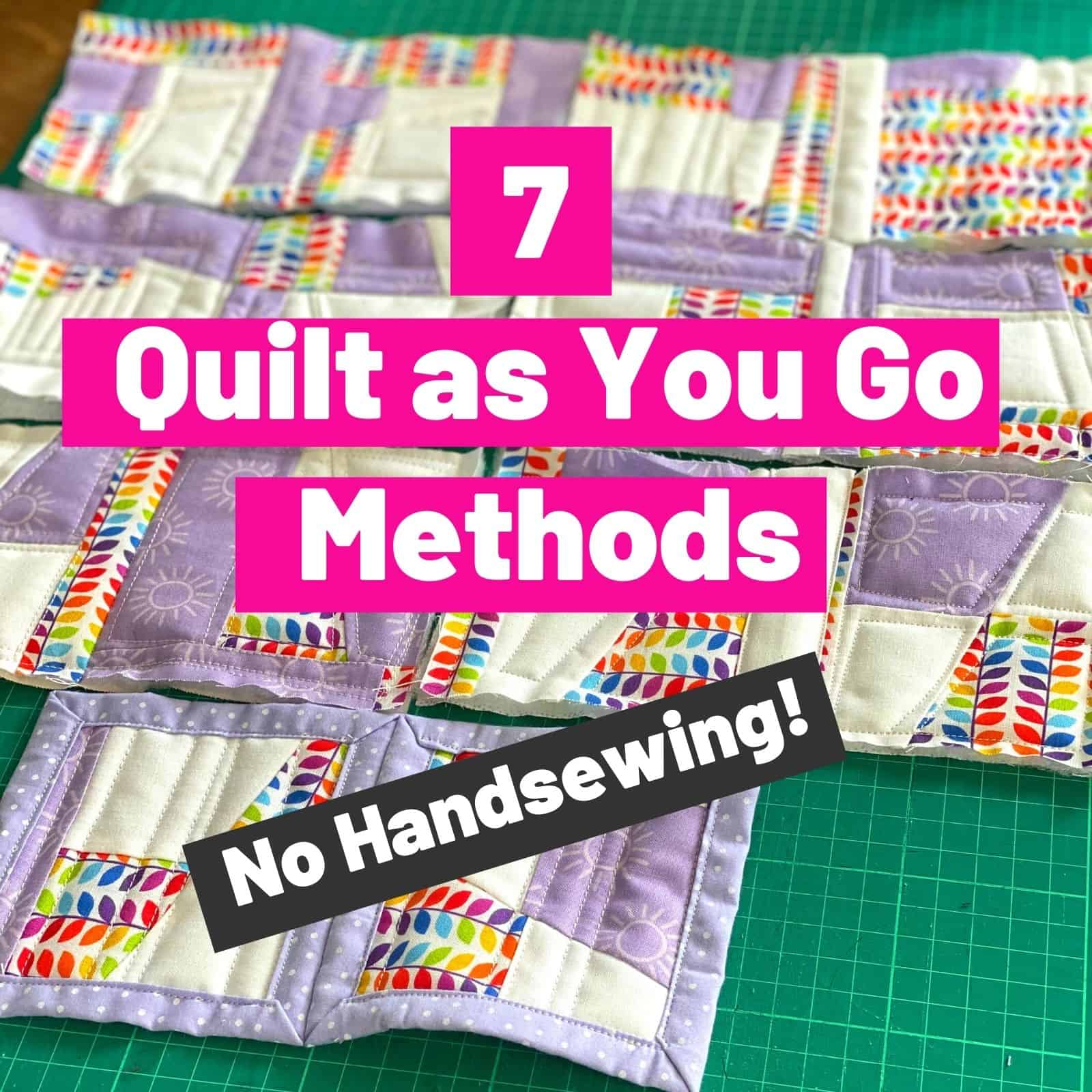 How To Top Quilt Without A Free Motion Piece