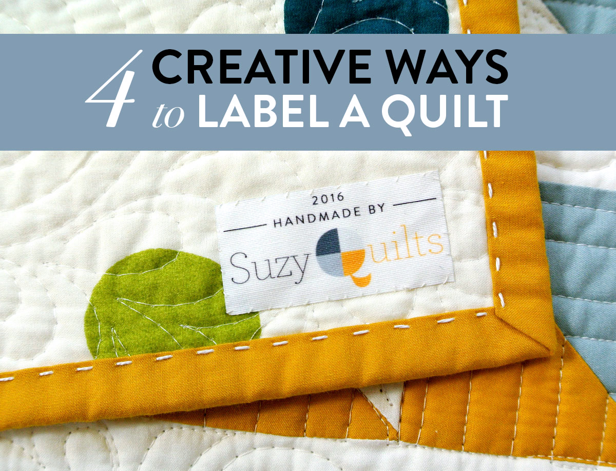 How To Write On An Iron-On Label For Quilt