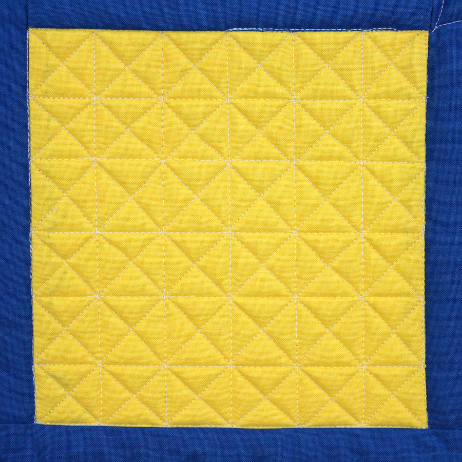 Marking A Quilt For Crosshatching