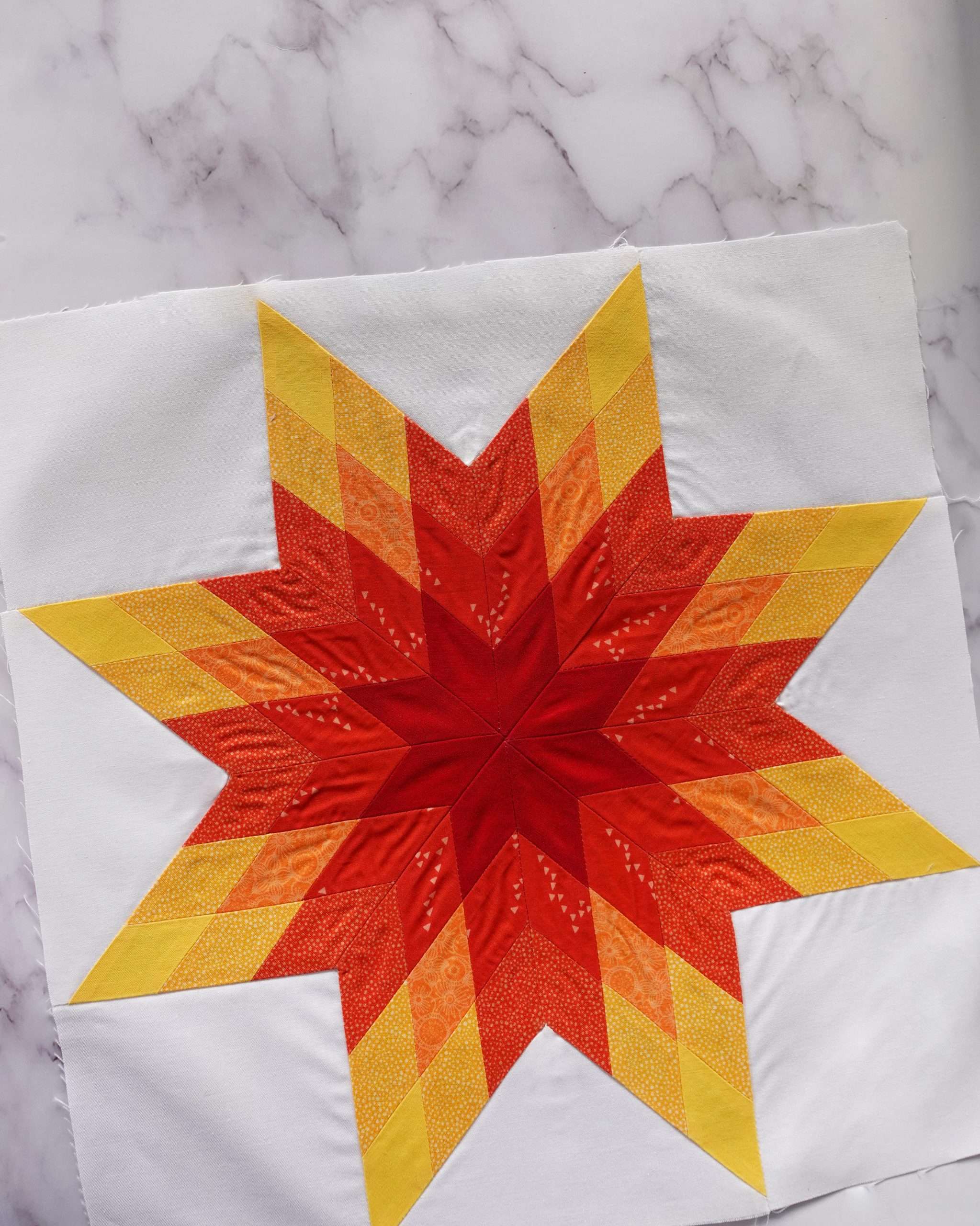 Preparing To Quilt A Star Block