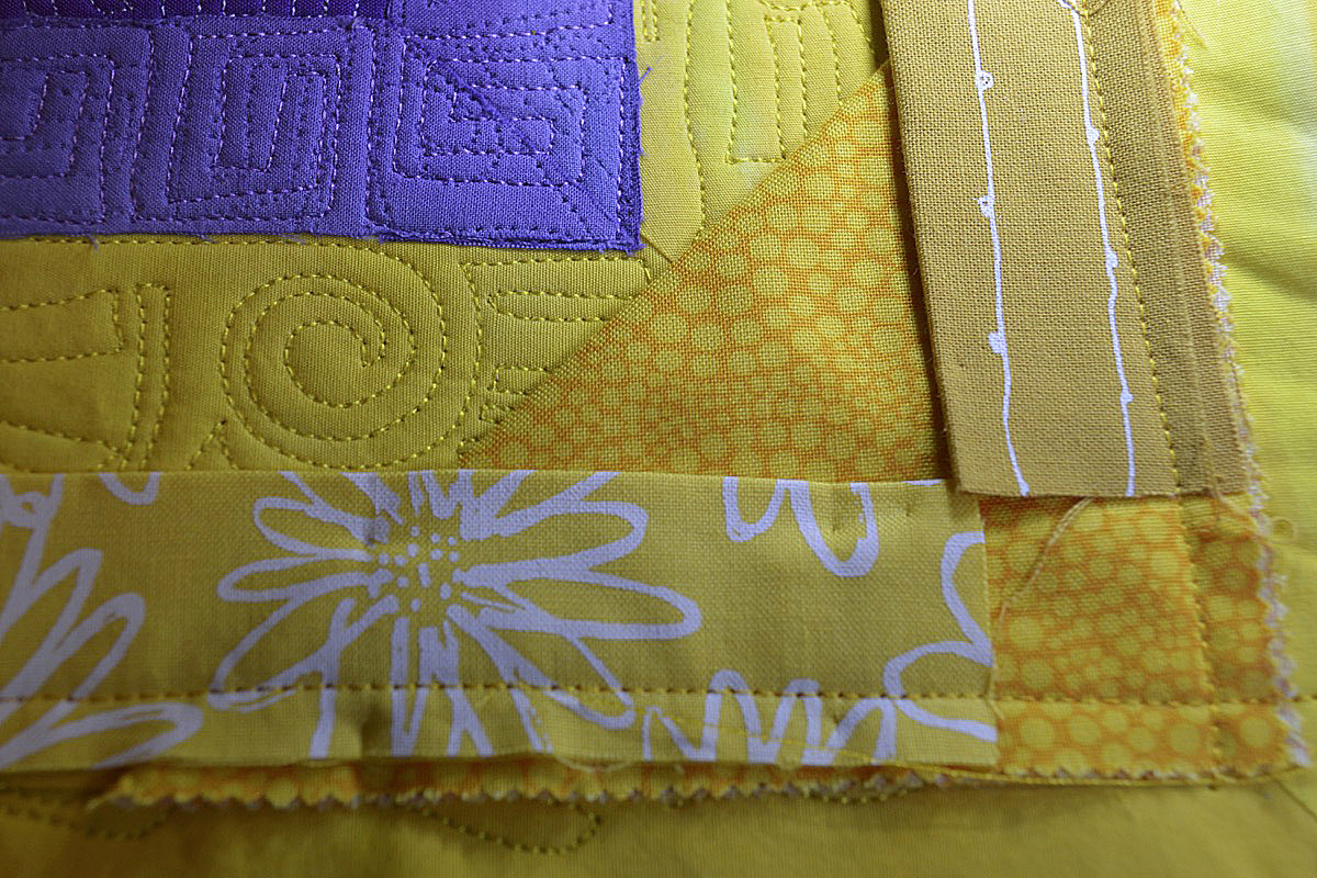 Sewing The Facing To The Quilt