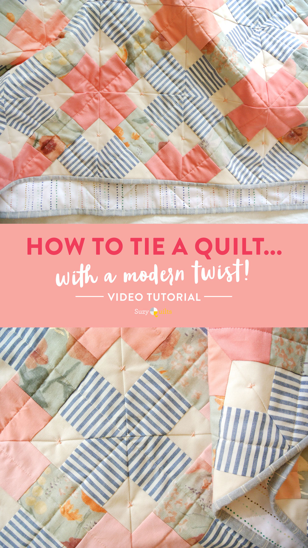 Using A Frame To Tie A Quilt